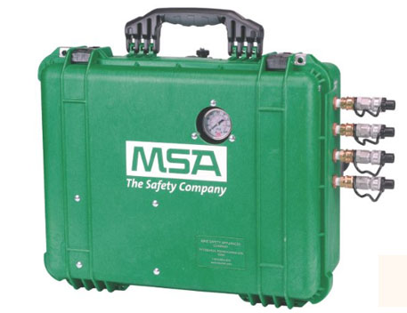 Caja de filtración del sistema de distribución de aire respirable