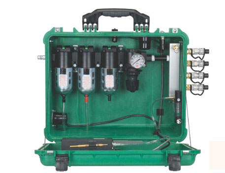Caja de filtración del sistema de distribución de aire respirable