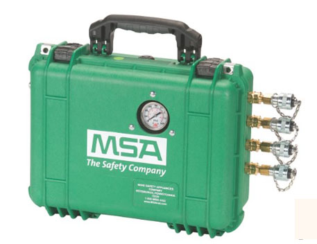 Caja de filtración del sistema de distribución de aire respirable